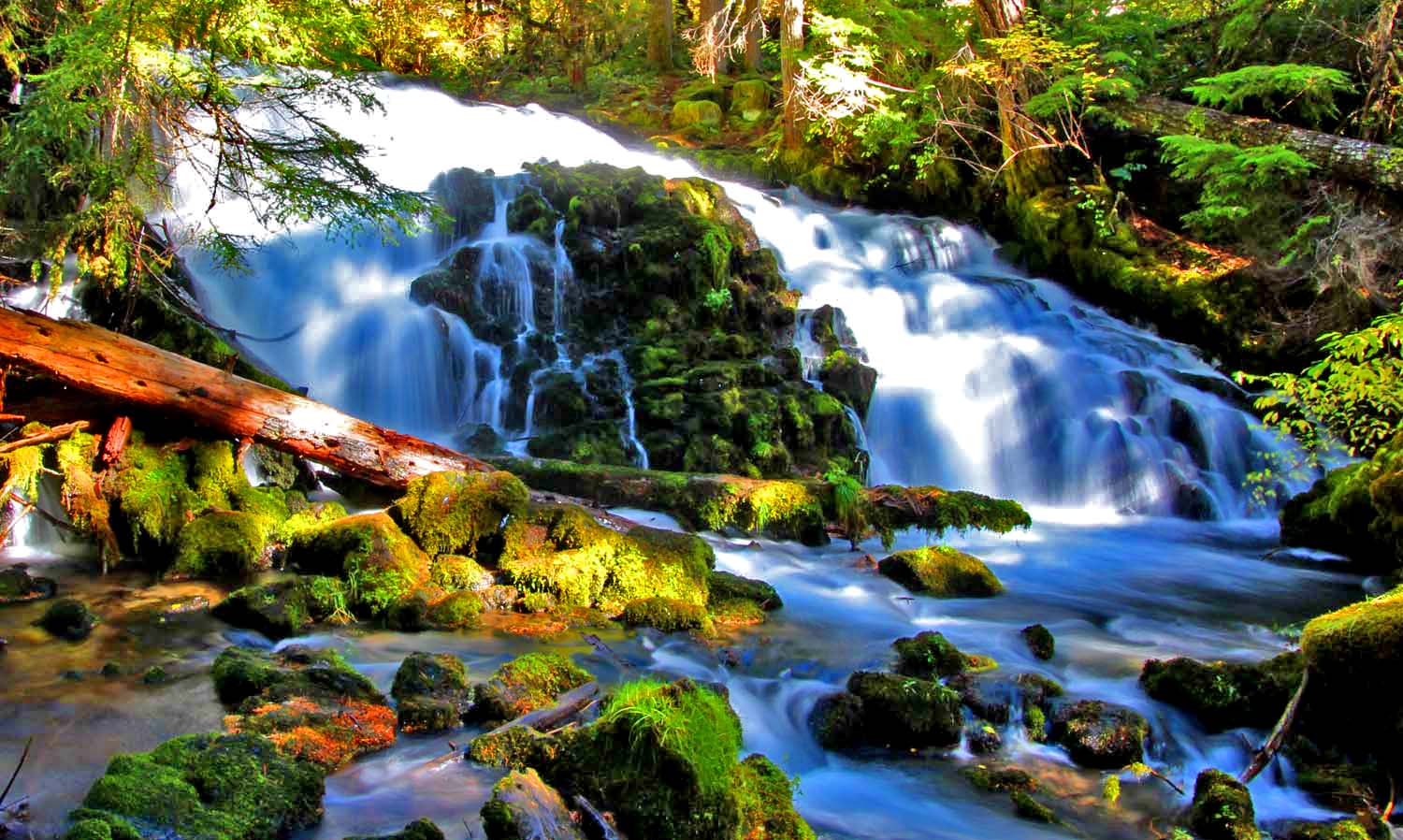 pearsony falls near crater lake national park